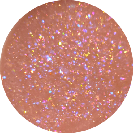 Polygel Sueño 11 Cover Rose nude cu sclipici, swatch nuanță