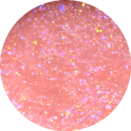 Polygel Sueño 14 Pink Fantasy roz intens cu sclipici, swatch nuanță