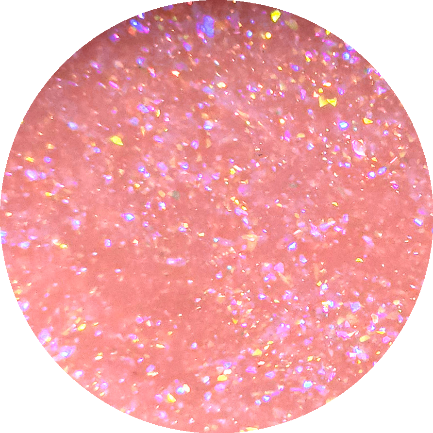 Polygel Sueño 14 Pink Fantasy roz intens cu sclipici, swatch nuanță