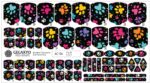 Coala completa pedi wrap Paw Pop labute colorate, AC-6 Gelaxyo