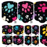 Detaliu model pedi wrap unghii labute colorate, AC-6