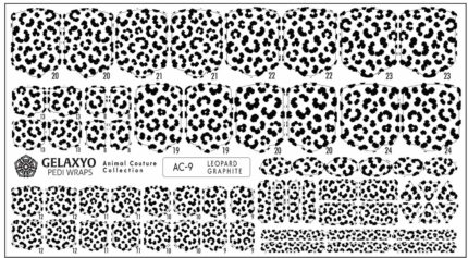 Coala completa pedi wrap Leopard Graphite, AC-9 Gelaxyo